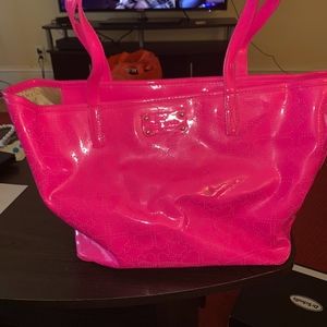 Hot pink Kate Spade tote